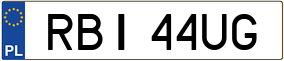 Trailer License Plate